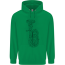 A Tuba Musical Instruments Brass Band Childrens Kids Hoodie Irish Green