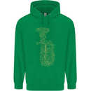 A Tuba Musical Instruments Brass Band Childrens Kids Hoodie Irish Green