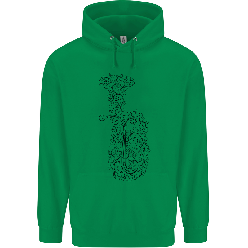 A Tuba Musical Instruments Brass Band Childrens Kids Hoodie Irish Green