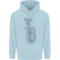 A Tuba Musical Instruments Brass Band Childrens Kids Hoodie Light Blue