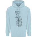 A Tuba Musical Instruments Brass Band Childrens Kids Hoodie Light Blue