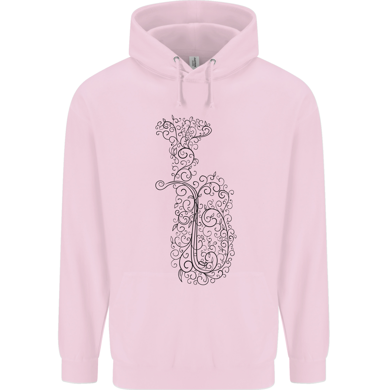 A Tuba Musical Instruments Brass Band Childrens Kids Hoodie Light Pink