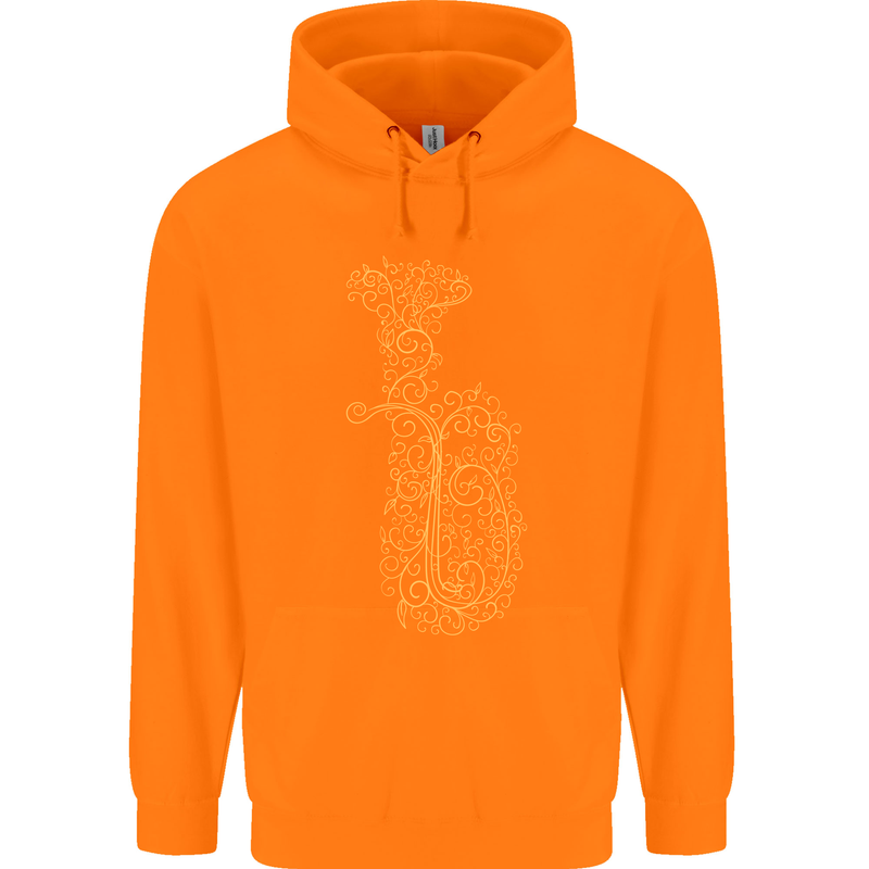 A Tuba Musical Instruments Brass Band Childrens Kids Hoodie Orange