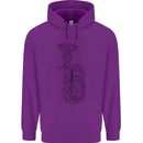 A Tuba Musical Instruments Brass Band Childrens Kids Hoodie Purple