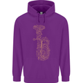 A Tuba Musical Instruments Brass Band Childrens Kids Hoodie Purple