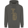 A Tuba Musical Instruments Brass Band Childrens Kids Hoodie Storm Grey