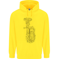 A Tuba Musical Instruments Brass Band Childrens Kids Hoodie Yellow