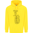 A Tuba Musical Instruments Brass Band Childrens Kids Hoodie Yellow
