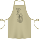 A Tuba Musical Instruments Brass Band Cotton Apron 100% Organic Khaki