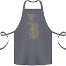 A Tuba Musical Instruments Brass Band Cotton Apron 100% Organic Steel
