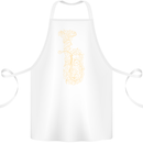 A Tuba Musical Instruments Brass Band Cotton Apron 100% Organic White