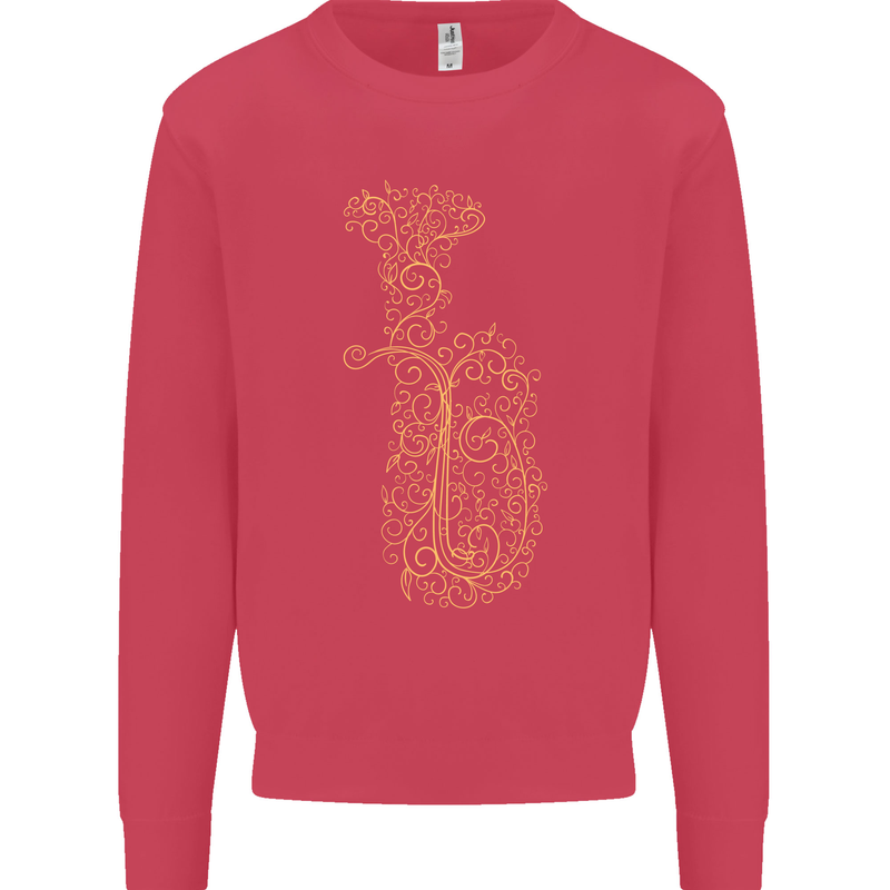 A Tuba Musical Instruments Brass Band Kids Sweatshirt Jumper Heliconia