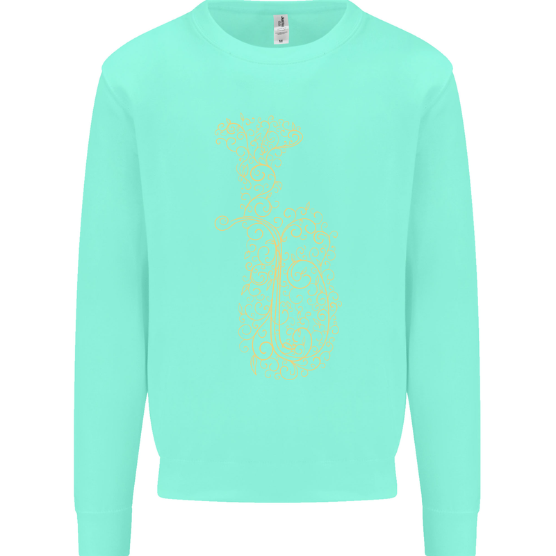 A Tuba Musical Instruments Brass Band Kids Sweatshirt Jumper Peppermint