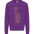 A Tuba Musical Instruments Brass Band Kids Sweatshirt Jumper Purple