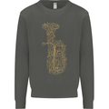 A Tuba Musical Instruments Brass Band Kids Sweatshirt Jumper Storm Grey