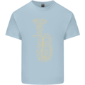 A Tuba Musical Instruments Brass Band Kids T-Shirt Childrens Light Blue