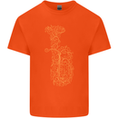 A Tuba Musical Instruments Brass Band Kids T-Shirt Childrens Orange
