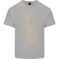 A Tuba Musical Instruments Brass Band Kids T-Shirt Childrens Sports Grey