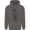 A Tuba Musical Instruments Brass Band Mens 80% Cotton Hoodie Charcoal