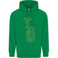 A Tuba Musical Instruments Brass Band Mens 80% Cotton Hoodie Irish Green