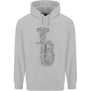 A Tuba Musical Instruments Brass Band Mens 80% Cotton Hoodie Sports Grey