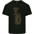 A Tuba Musical Instruments Brass Band Mens Cotton T-Shirt Tee Top Black