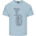 A Tuba Musical Instruments Brass Band Mens Cotton T-Shirt Tee Top Light Blue