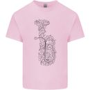 A Tuba Musical Instruments Brass Band Mens Cotton T-Shirt Tee Top Light Pink