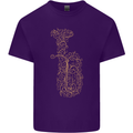 A Tuba Musical Instruments Brass Band Mens Cotton T-Shirt Tee Top Purple