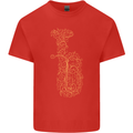 A Tuba Musical Instruments Brass Band Mens Cotton T-Shirt Tee Top Red