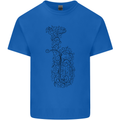 A Tuba Musical Instruments Brass Band Mens Cotton T-Shirt Tee Top Royal Blue