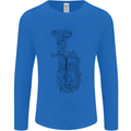 A Tuba Musical Instruments Brass Band Mens Long Sleeve T-Shirt Royal Blue