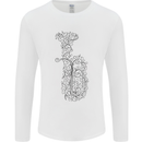 A Tuba Musical Instruments Brass Band Mens Long Sleeve T-Shirt White