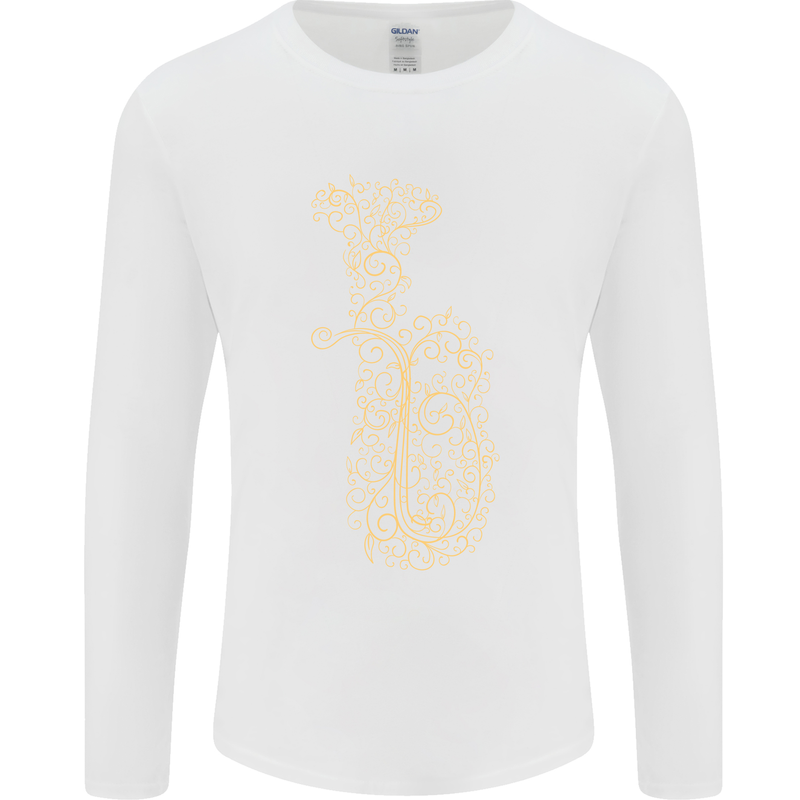 A Tuba Musical Instruments Brass Band Mens Long Sleeve T-Shirt White