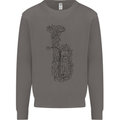 A Tuba Musical Instruments Brass Band Mens Sweatshirt Jumper Charcoal