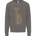 A Tuba Musical Instruments Brass Band Mens Sweatshirt Jumper Charcoal