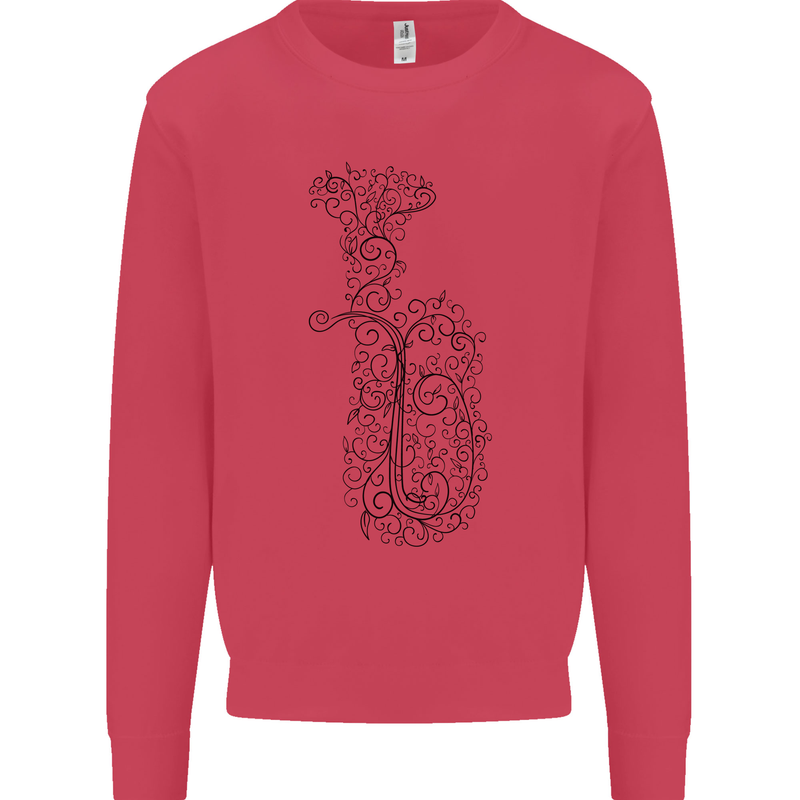 A Tuba Musical Instruments Brass Band Mens Sweatshirt Jumper Heliconia