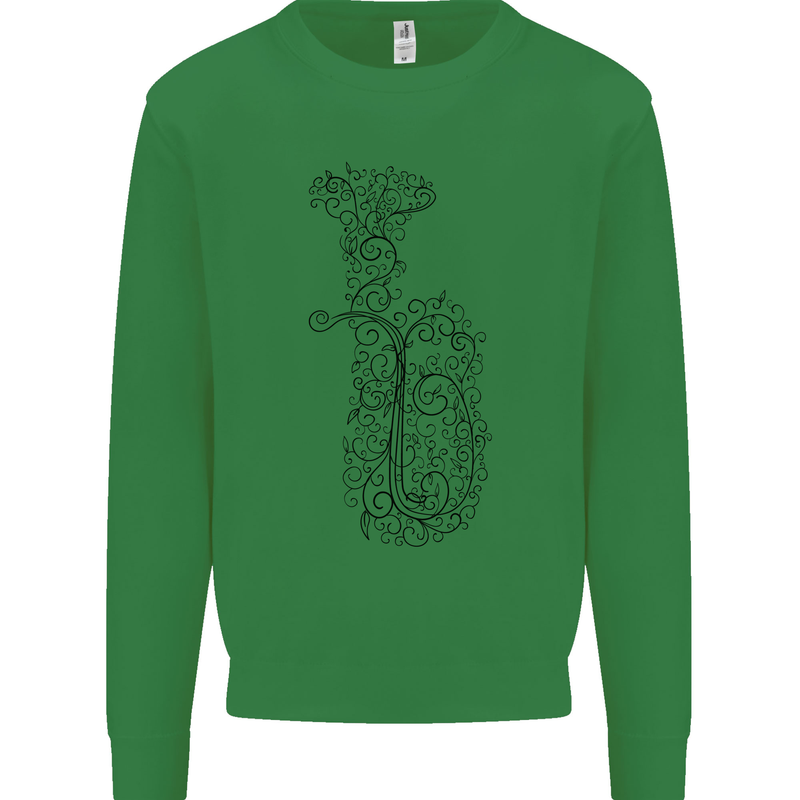 A Tuba Musical Instruments Brass Band Mens Sweatshirt Jumper Irish Green
