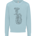 A Tuba Musical Instruments Brass Band Mens Sweatshirt Jumper Light Blue