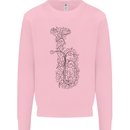 A Tuba Musical Instruments Brass Band Mens Sweatshirt Jumper Light Pink