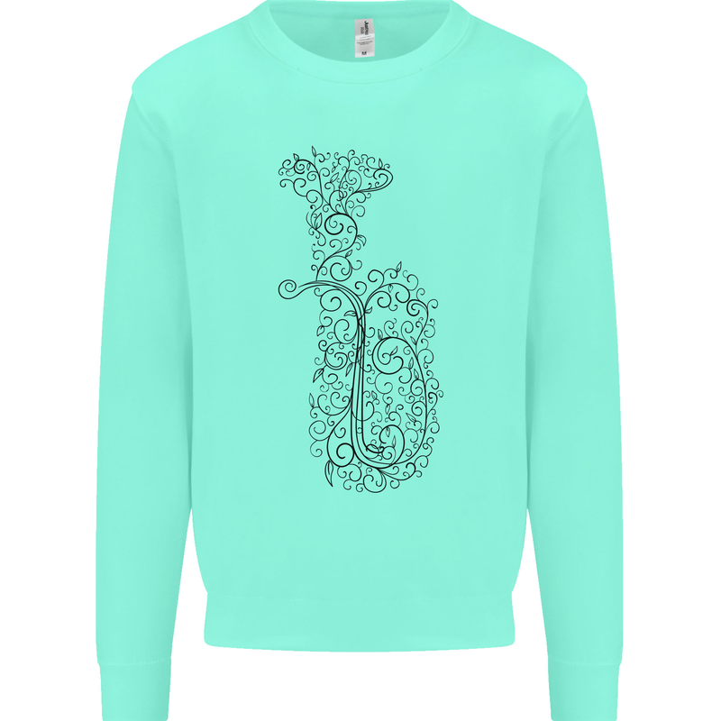 A Tuba Musical Instruments Brass Band Mens Sweatshirt Jumper Peppermint