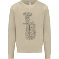 A Tuba Musical Instruments Brass Band Mens Sweatshirt Jumper Sand