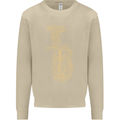 A Tuba Musical Instruments Brass Band Mens Sweatshirt Jumper Sand