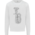 A Tuba Musical Instruments Brass Band Mens Sweatshirt Jumper White