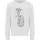 A Tuba Musical Instruments Brass Band Mens Sweatshirt Jumper White