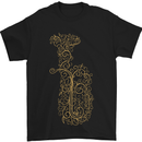 A Tuba Musical Instruments Brass Band Mens T-Shirt 100% Cotton Black