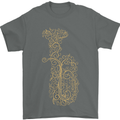 A Tuba Musical Instruments Brass Band Mens T-Shirt 100% Cotton Charcoal