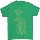 A Tuba Musical Instruments Brass Band Mens T-Shirt 100% Cotton Irish Green