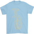A Tuba Musical Instruments Brass Band Mens T-Shirt 100% Cotton Light Blue