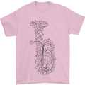 A Tuba Musical Instruments Brass Band Mens T-Shirt 100% Cotton Light Pink